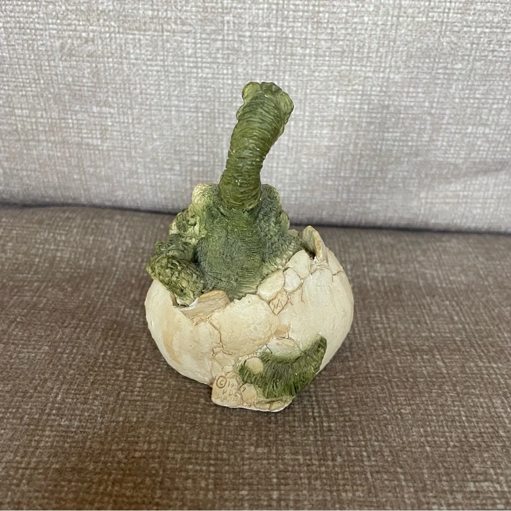Green Reptile Hatching Figurine
